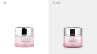 化妆品保湿润颜水乳霜 粉色瓶子包装与PS、AI联合精修产品图